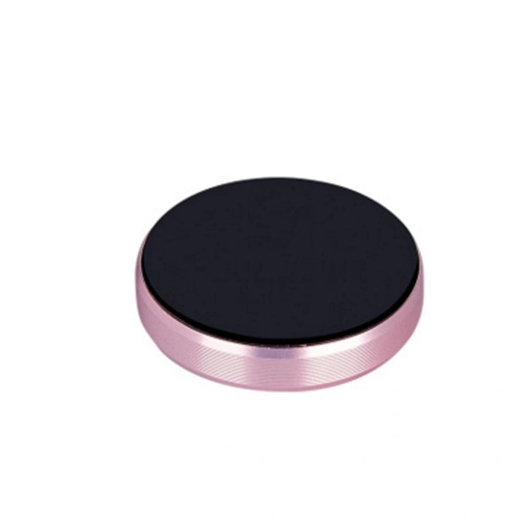 Universal Mini Round Diamond Car Phone Holder Magnetic Phone Air Vent Mount Holder (Black)