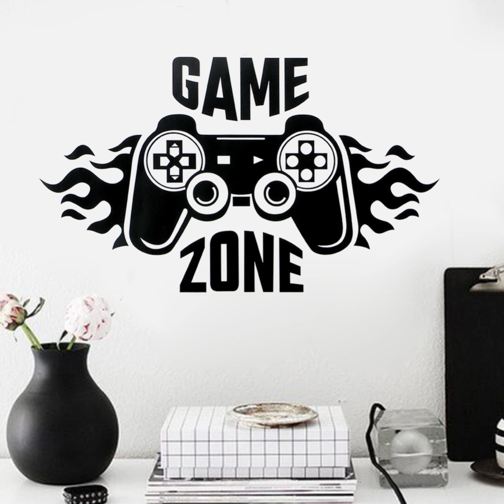 3Pcs Stylish Gaming Handle Pattern Wall Sticker Decal Decorative Stickers Bedroom Decoration