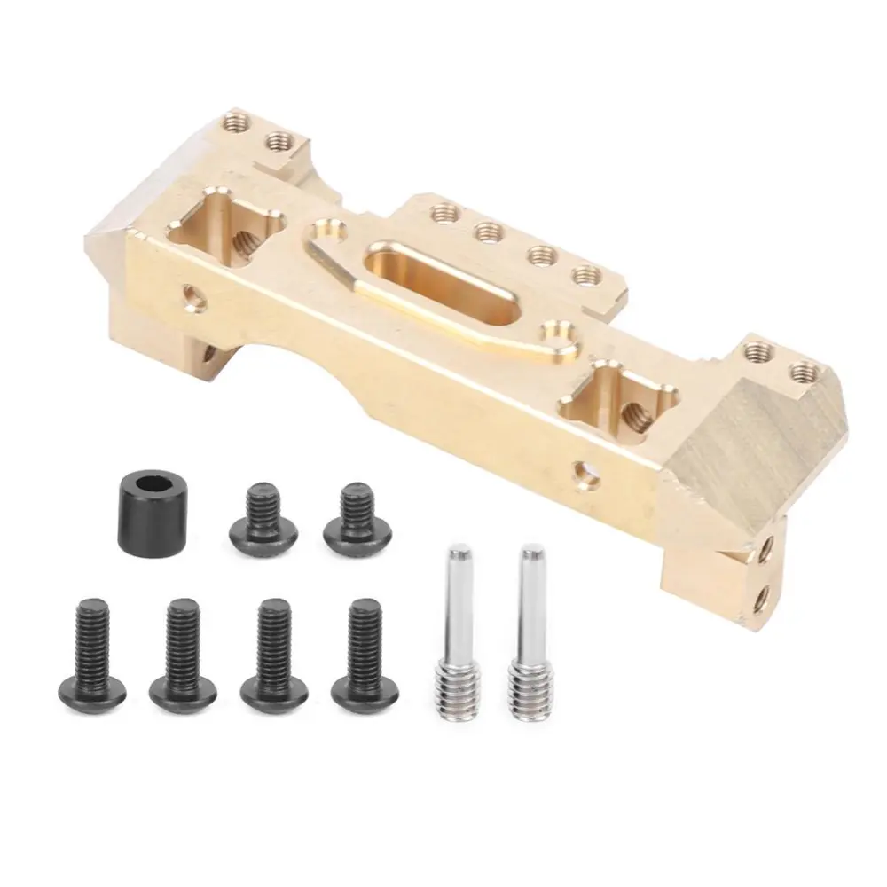 Brass Front Bumper Mount Servo Bracket Remote Control Model Accessory Fit for Traxxas TRX4 RC Car