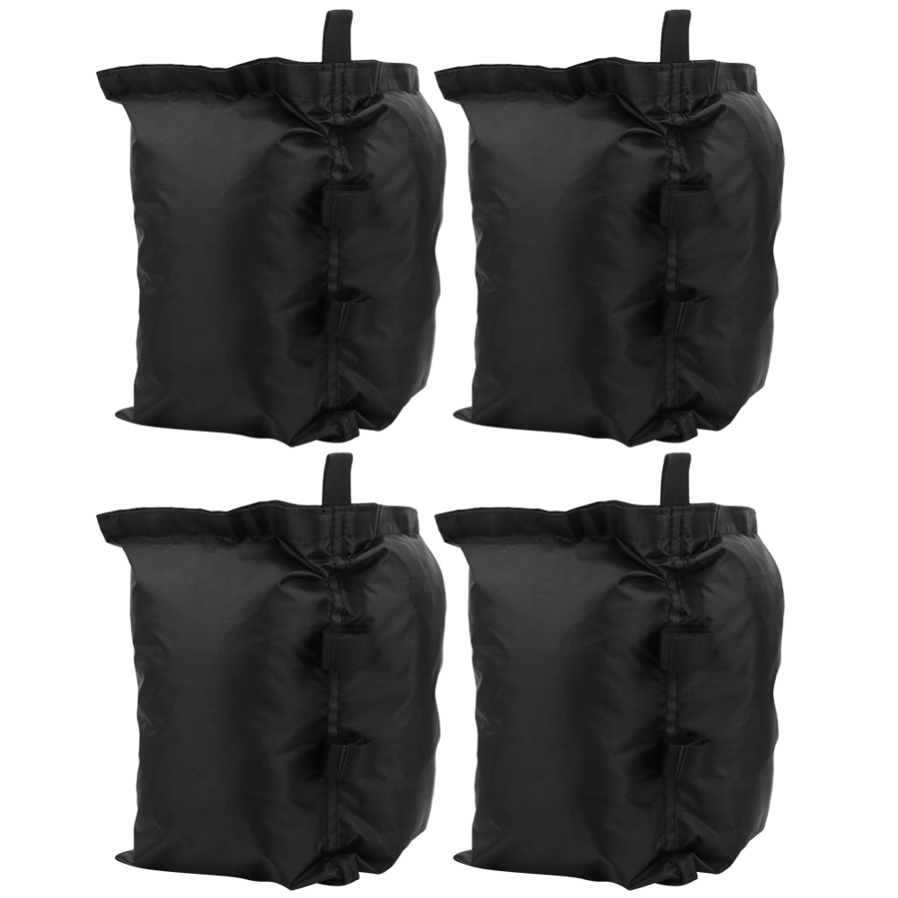 4PCS Oxford Cloth Durable Black Tent Fixed Sandbag Large Capacity Good Leakproof Outdoor Sunshade Umbrella Sand Bag