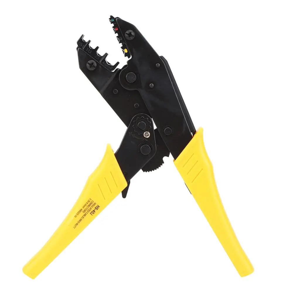 Pre-Insulated Ratchet Type Crimping Pliers Electrician Automatic Terminal Wire Cable Pliers