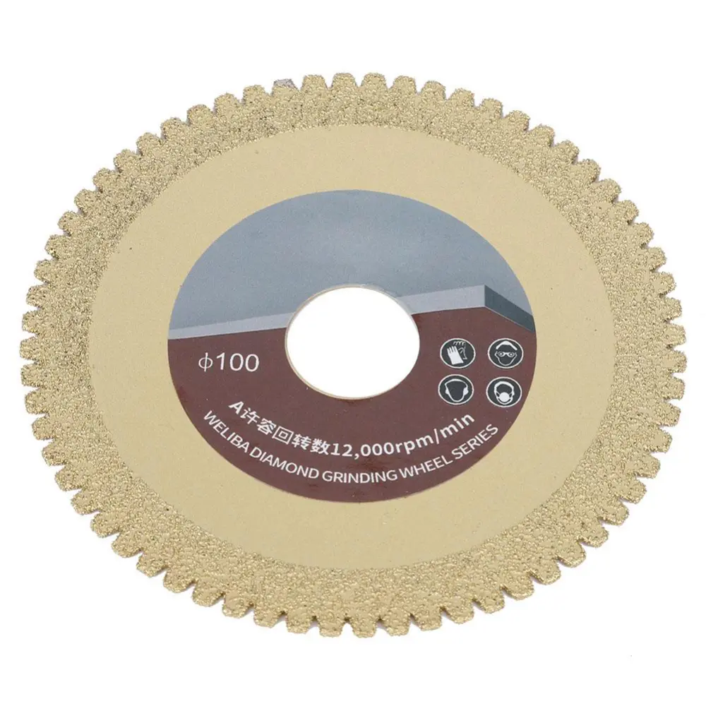 100mm 60 Grit Diamonds Saw Blade Cutting Grinding Wheel Disc for Ceramic Tile Marble Stone