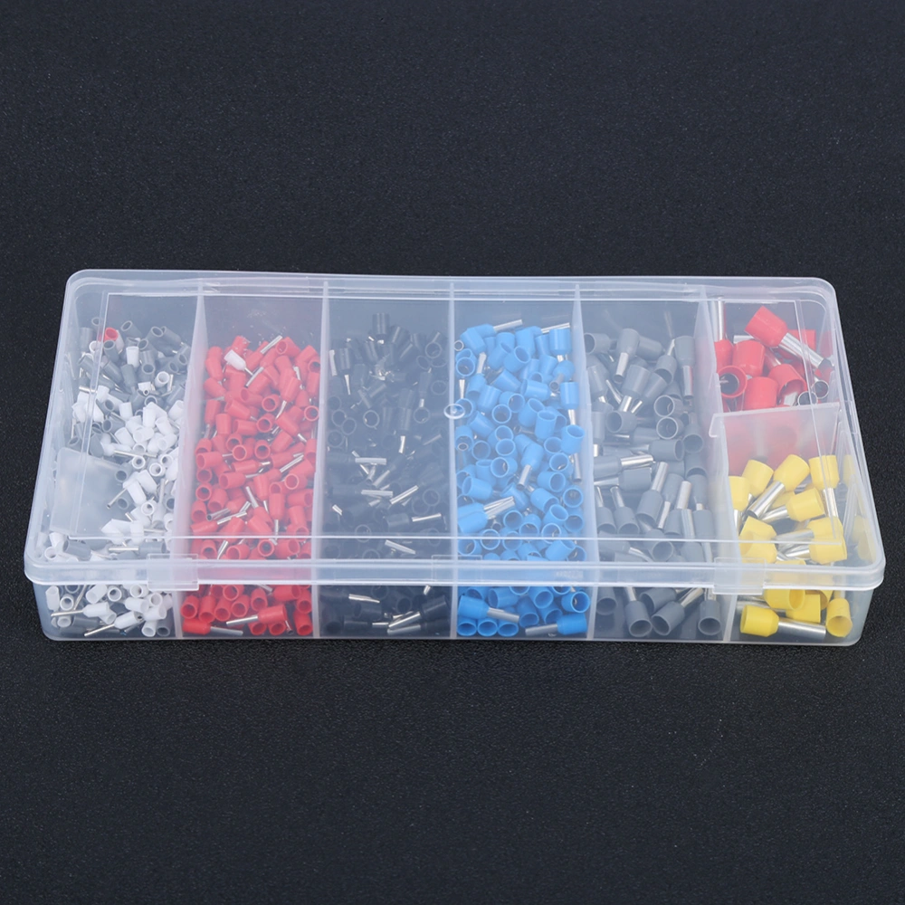 790PCs Insulated Terminal Wiring Connector Crimp Ferrule Shovel Industrial U-Type Nylon PVC