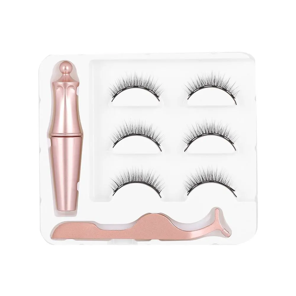 Magnetic Liquid Eyeliner Long Thick Magnet False Eyelashes Clip Eyelash Makeup Tool Set