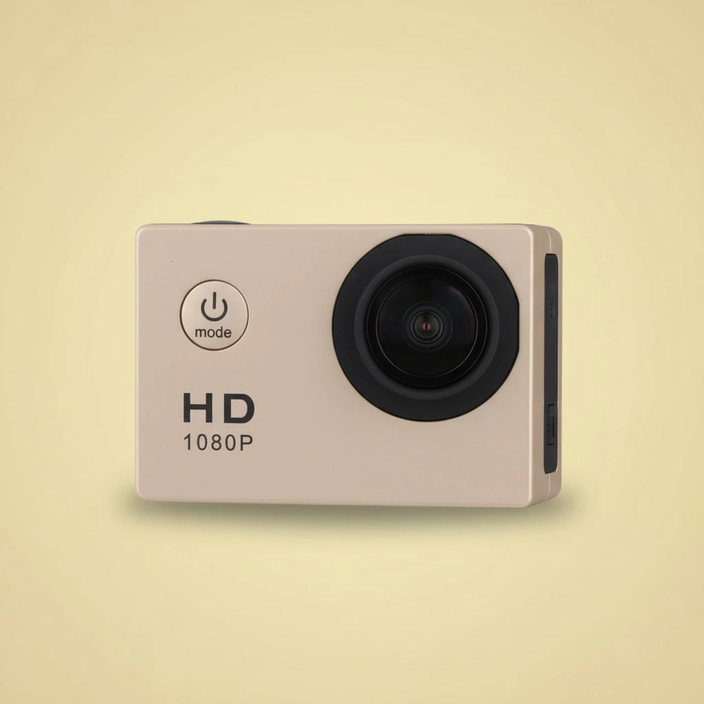 7 colors Waterproof Outdoor Cycling Sports Mini DV Action Camera Camcorder (Gold)