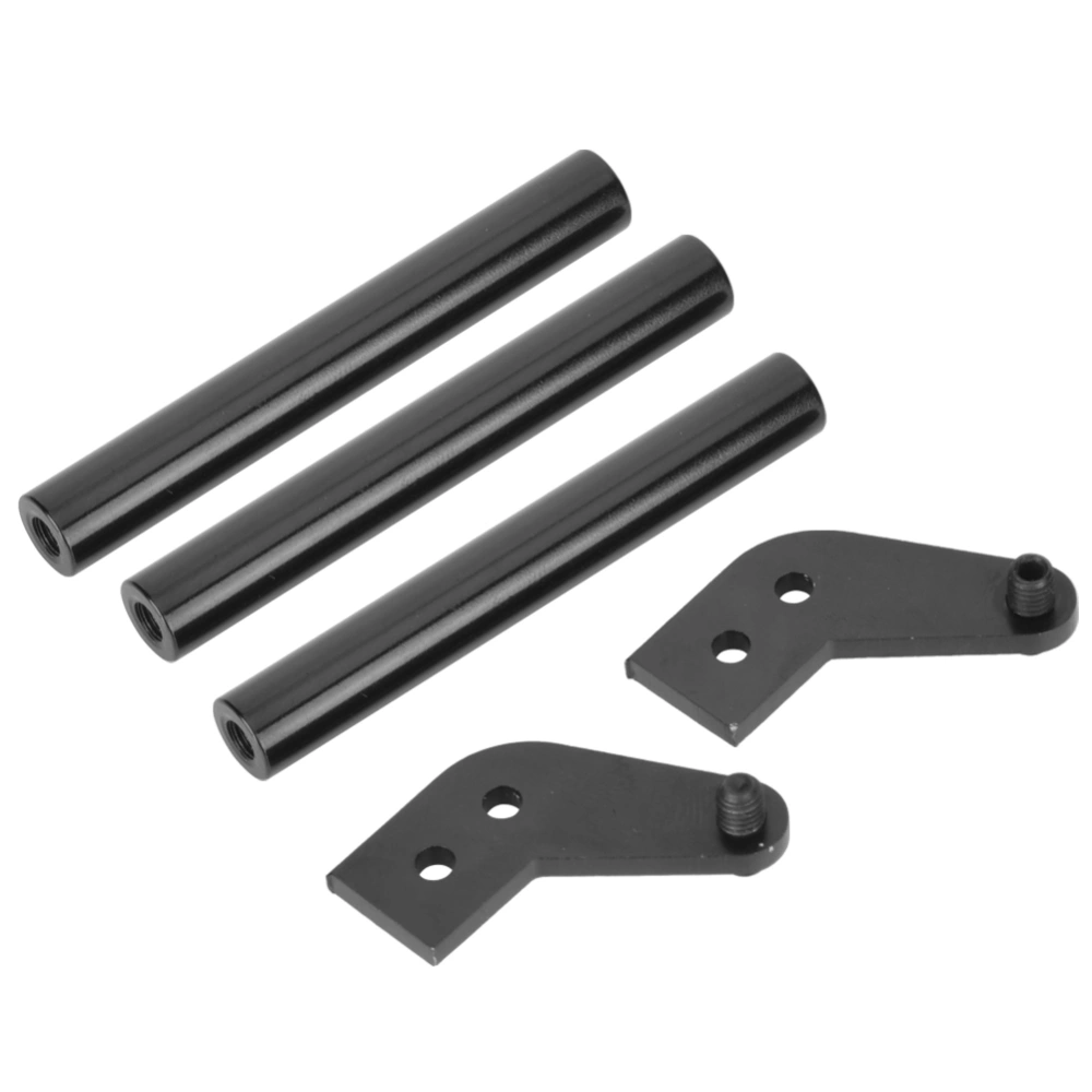 Metal Rear Bumper Upgrade Part Replacement Accessory Fit for 1/14 Tamiya RC Car(Black )