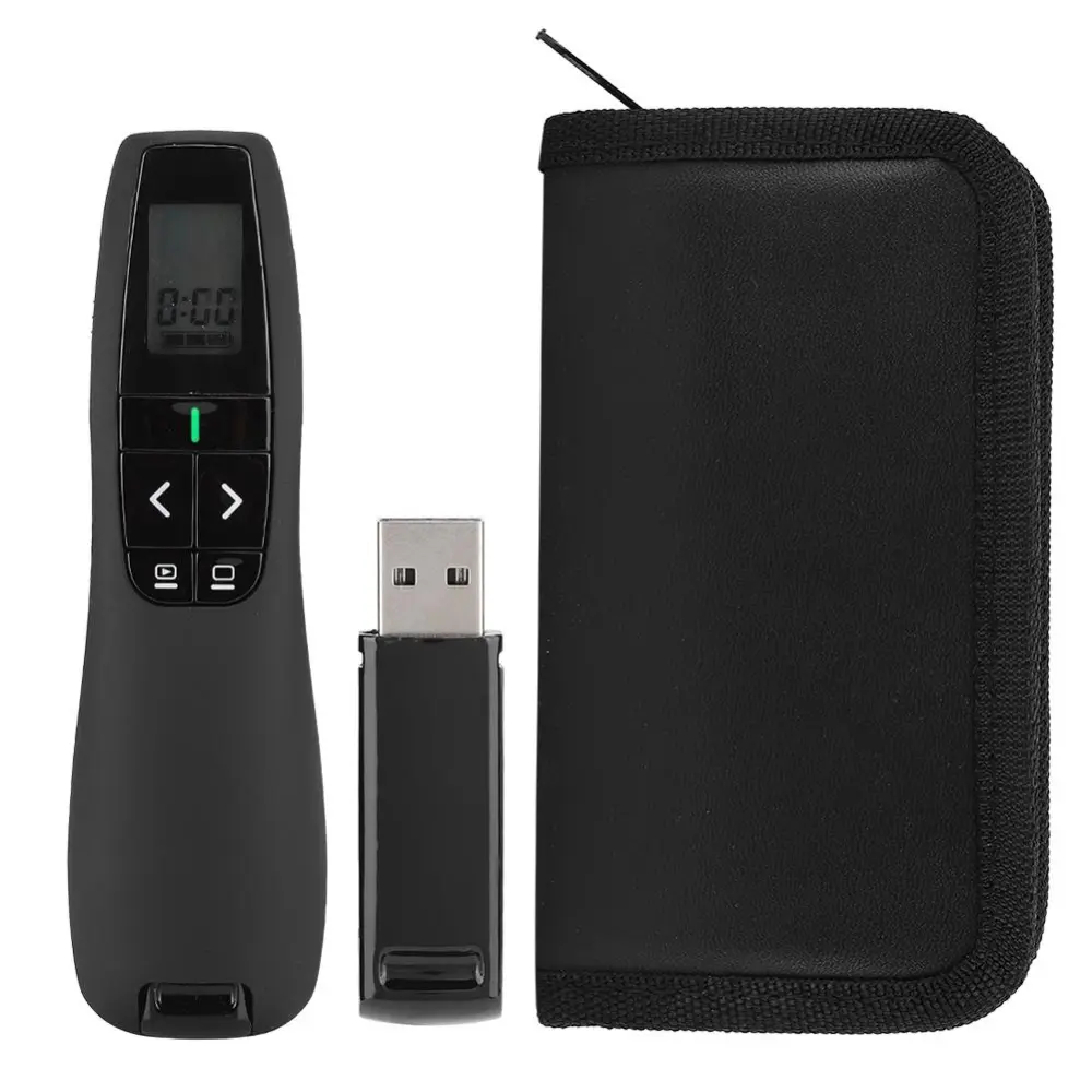 R800 Wireless Presenter Remote Control Power Point Presentation Laser Flip 3.6V-4.2V(Green Light )