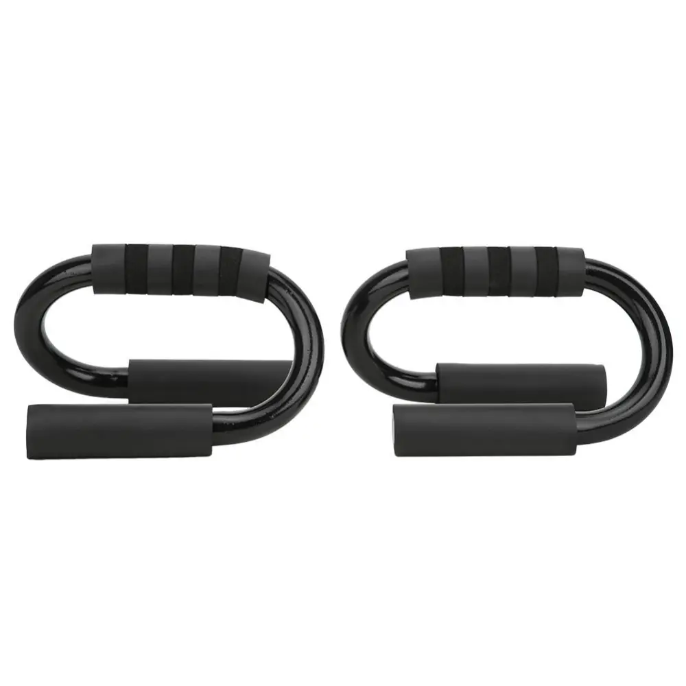 2Pcs S-Shape Push-up Bar Bracket Chest Muscles Foam Exercise Training Indoor Fitness Equipment(S-Shape Push-up Bracket )