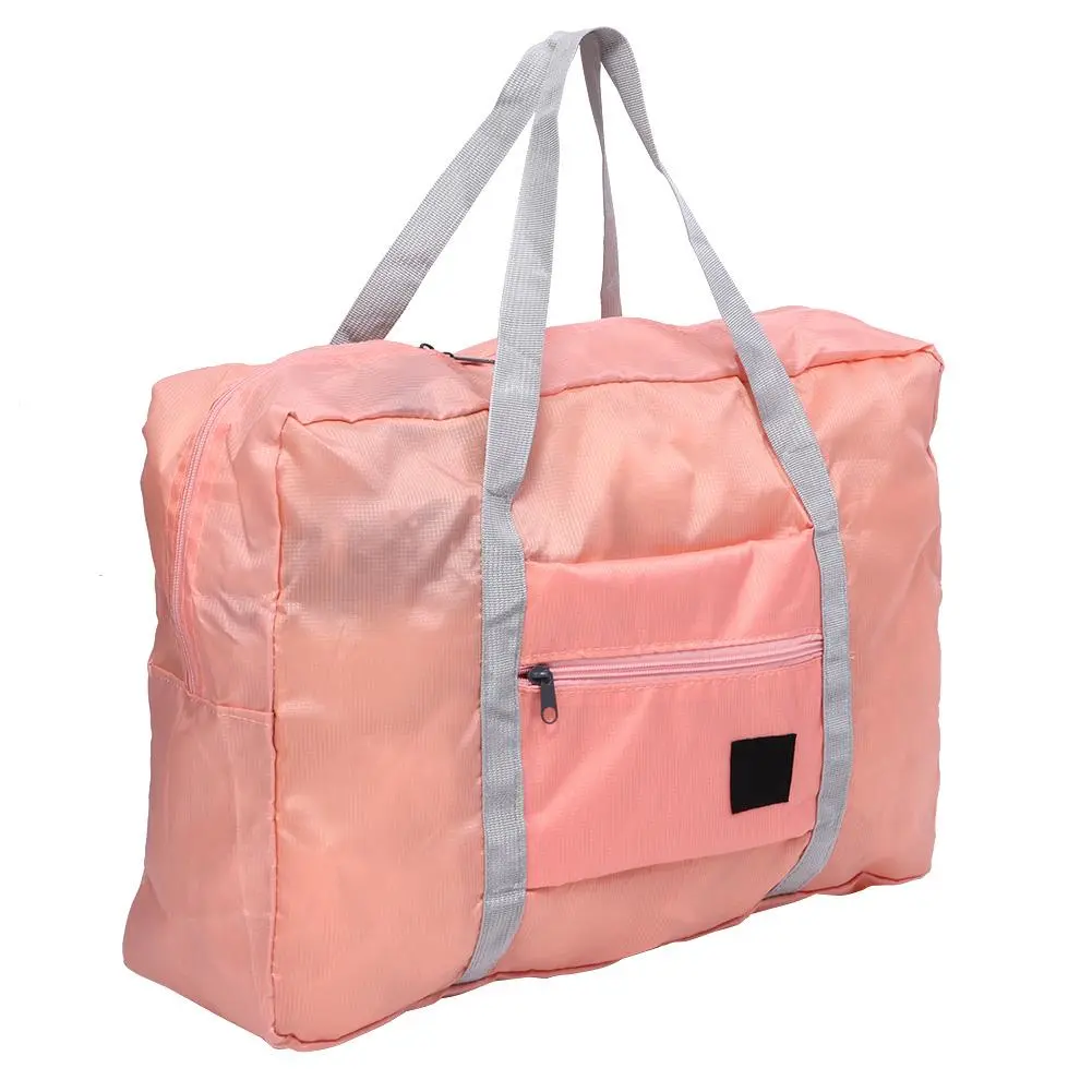 Large Capacity Waterproof Foldable Duffle Bag Travel Luggage Storage Bags Organizer(Pink )