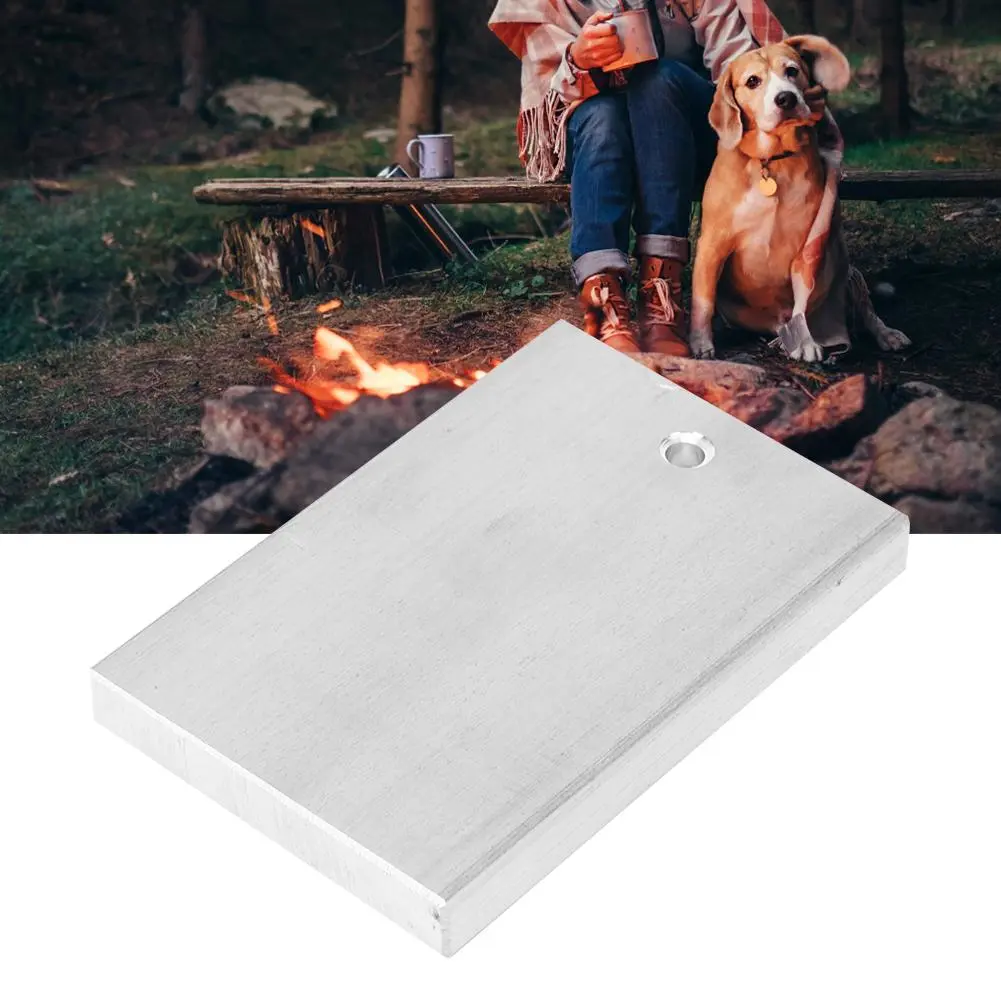 Magnesium Block Safe Flint Fire Starting Kit Tool for Heating in Wild Camping S/L(90x60x10mm )