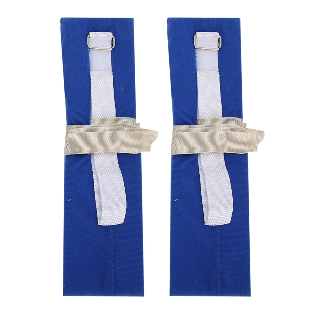 2pcs Limbs Restraint Strap Hands Feet Limb Fixed Strap Belt for Bedridden Patient(Blue Average Size)