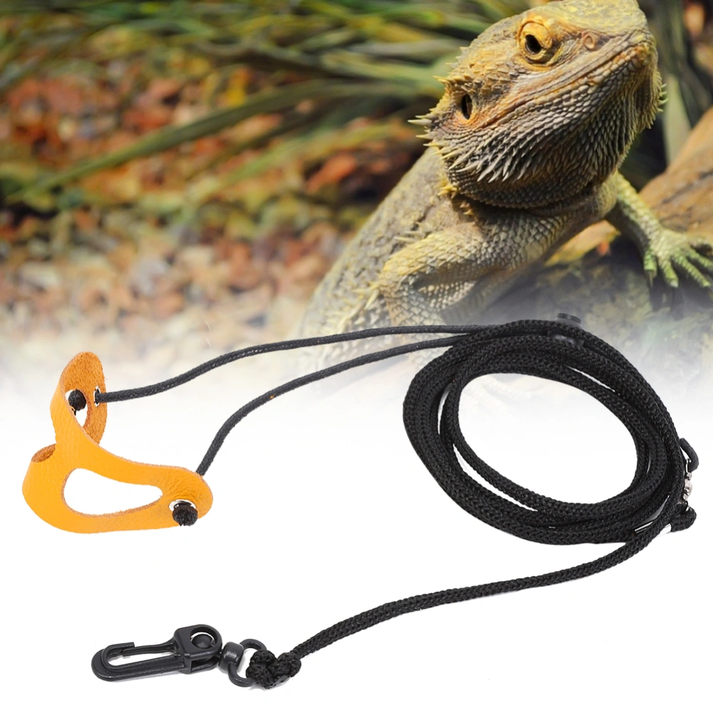 Pet Lizard Leash Adjustable Reptile Small Animals Lightweight Harness Hauling Cable Rope(S )