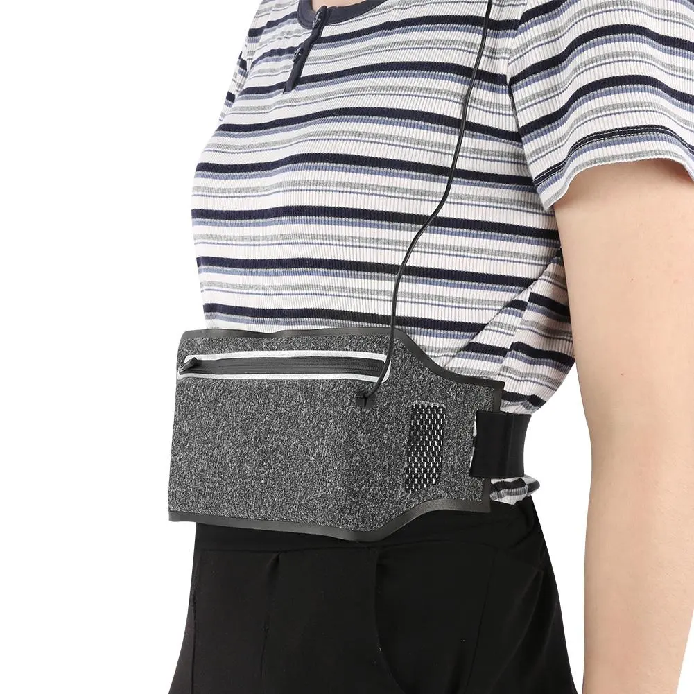 Outdoor Sports Waist Bags Polyurethane Fiber Pockets Music Mobile Phone Running Belt Ultrathin Waterproof Men Women(Sports Waist Bag )