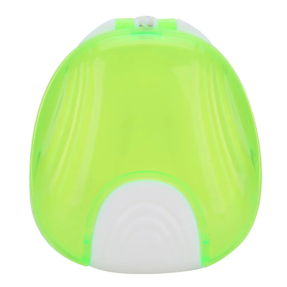 Orthodontic Retainer Case Portable Adult Waterproof Denture Box Storage Container(Green )