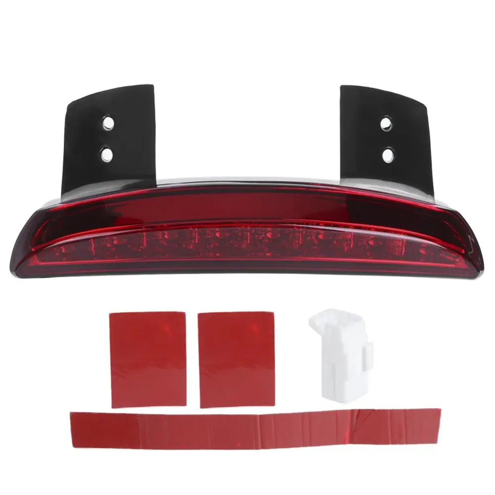 LED Brake Taillight Motorcycle Rear Mudguard Tail Light Refitting Fit for XL 883L XL 883N(Red )