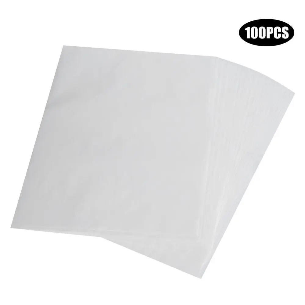 100Pcs Non-Stick Parchment Paper Baking Sheets Silicone Baking Mat Kitchen Accessories(White )