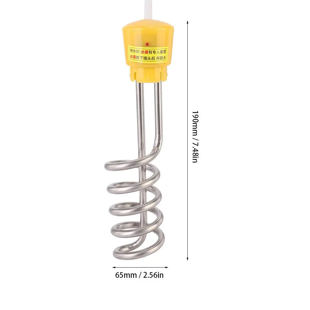 3000W 220V Water Heater Immersion Spiral Tube Water Heating Element Electric Boiler (UK Plug)