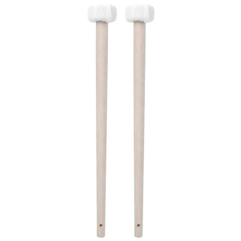 2PCS Maple Wood Small Gong Hammer Gong Mallet Percussion Musical Instrument Accessory