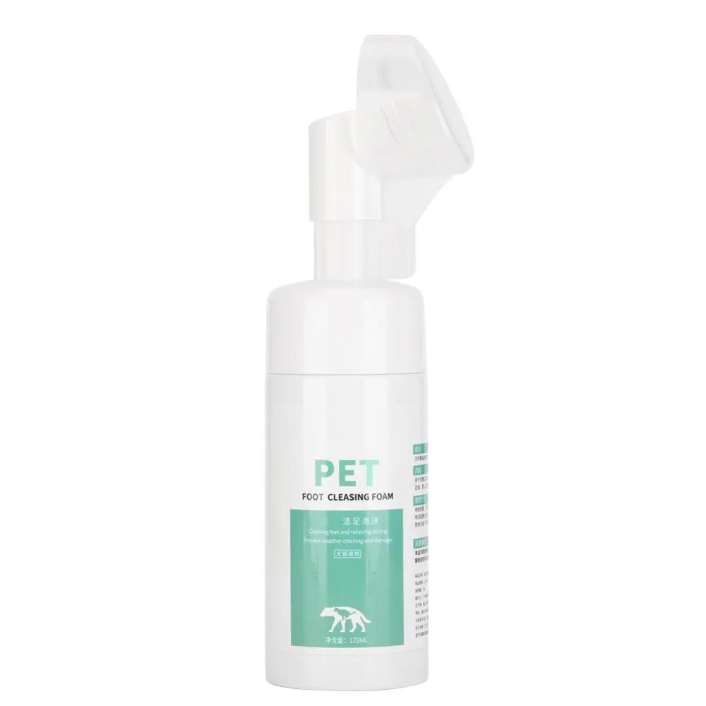 120ml Gentle Pet Foot Cleaning Foam No Washing Claw Care Supplies for Dogs Cats General