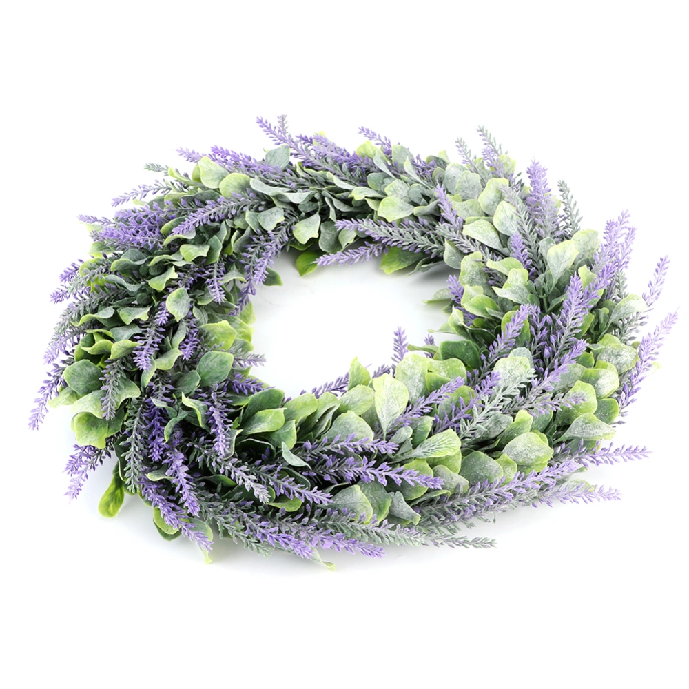 Artificial Lavender Flower Wreath Door Hanging Garland Wedding Window Decoration