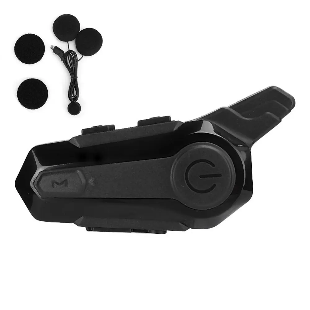 Motorcycle Helmet Bluetooth Earphone Wireless Walkie Talkie Cycling Equipment for Music