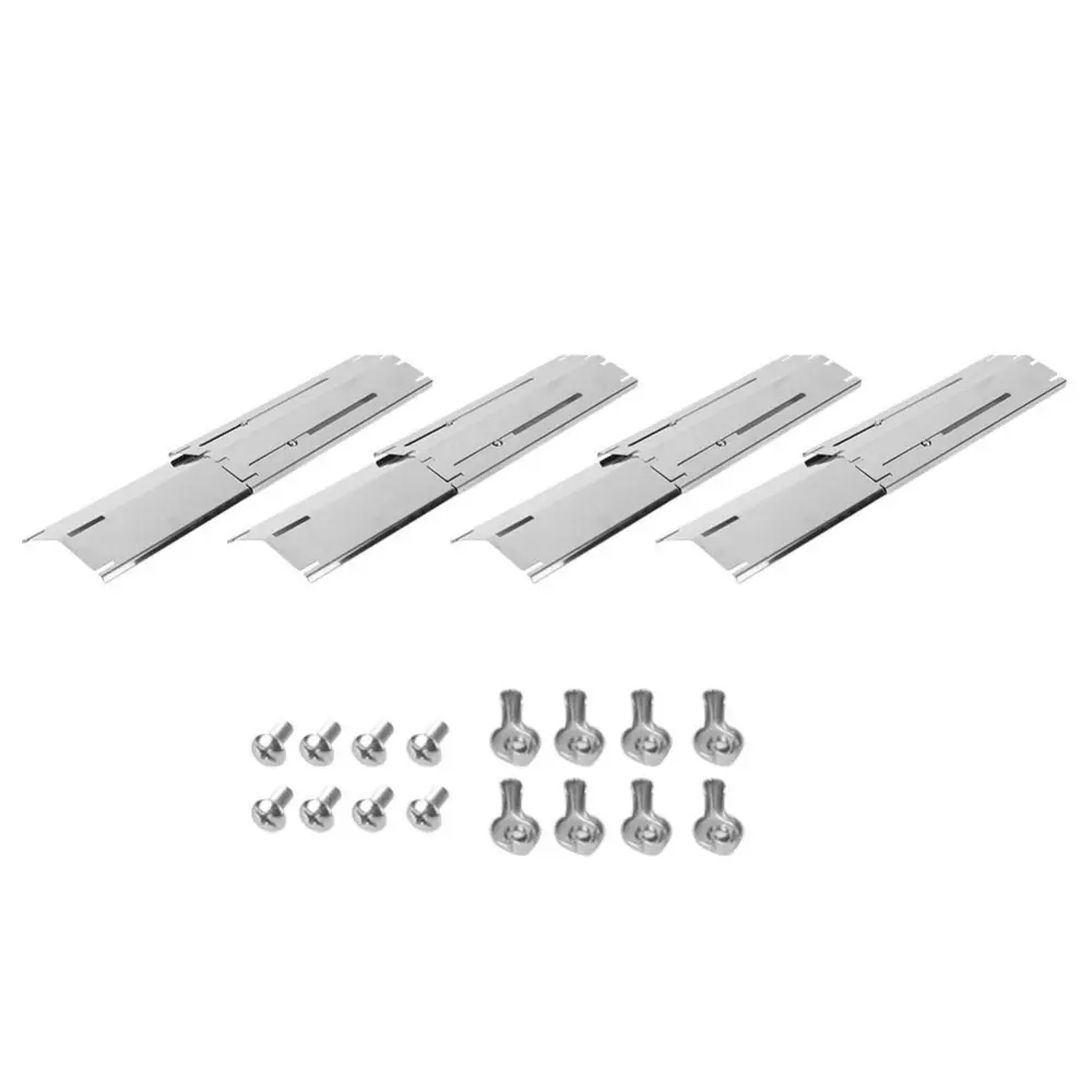 8Pcs Adjustable Stainless Steel Gas Grill Heat Plate for Barbecue Kitchen Cooking Tool