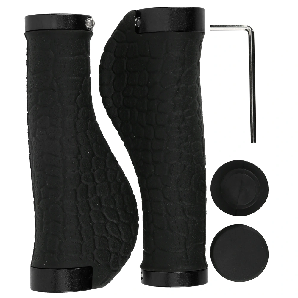 Rubber Bike Handlebars Cover Racing Bicycle Handle Bar Grip Cover Non??Slip Cycling Riding Bicycle Grips(Black )