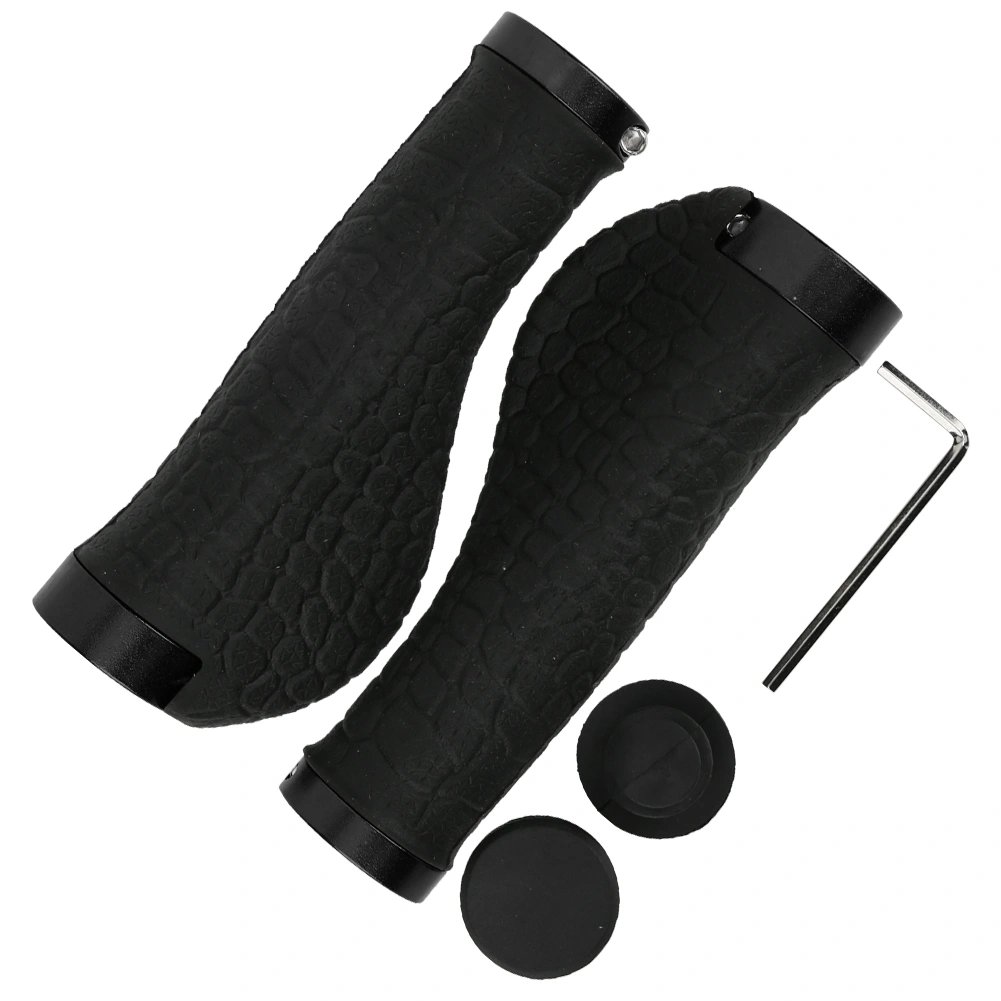 Rubber Bike Handlebars Cover Racing Bicycle Handle Bar Grip Cover Non??Slip Cycling Riding Bicycle Grips(Black )