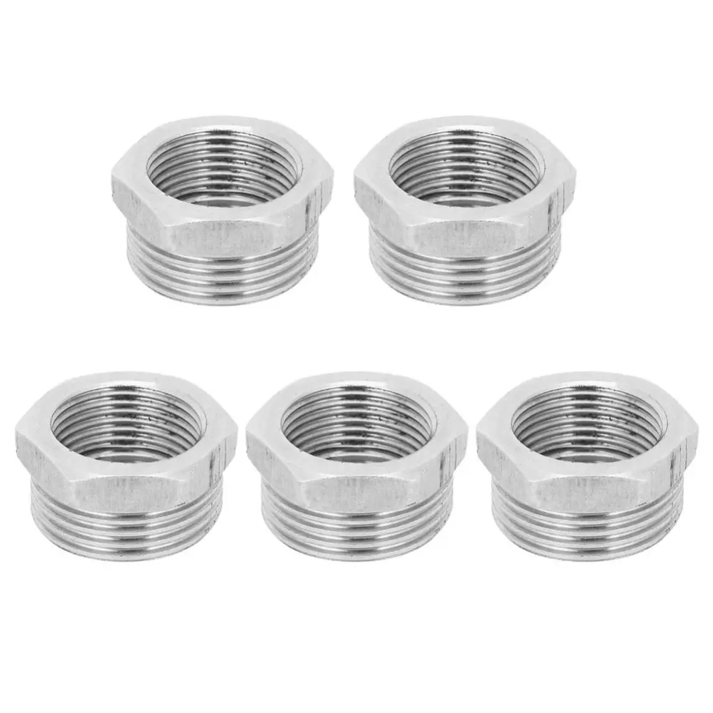 1in NPT Male to 3/4in NPT Female Stainless Steel Threaded Reducing Adapter Pipe Fittings