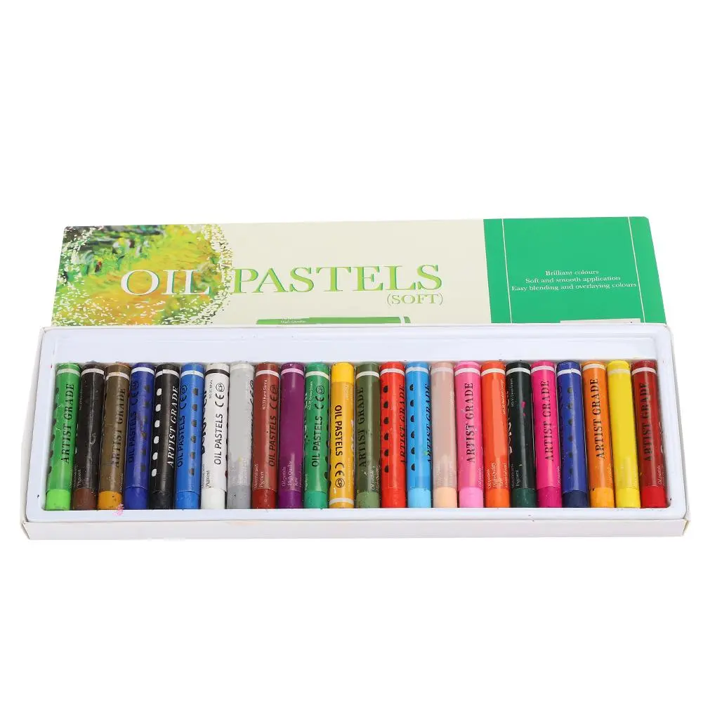 24Colors Painting Oil Pastel Set Colorful Crayon Painting Stick for Artist Student School Stationery
