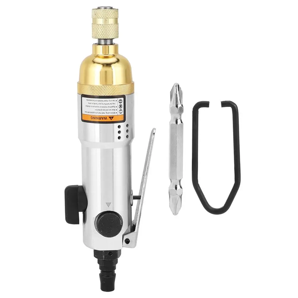 Straight Hand 1/4'' Pneumatic Air Screwdriver Tool 1/4" Chuck Reversible Screwdriver 9000rpm