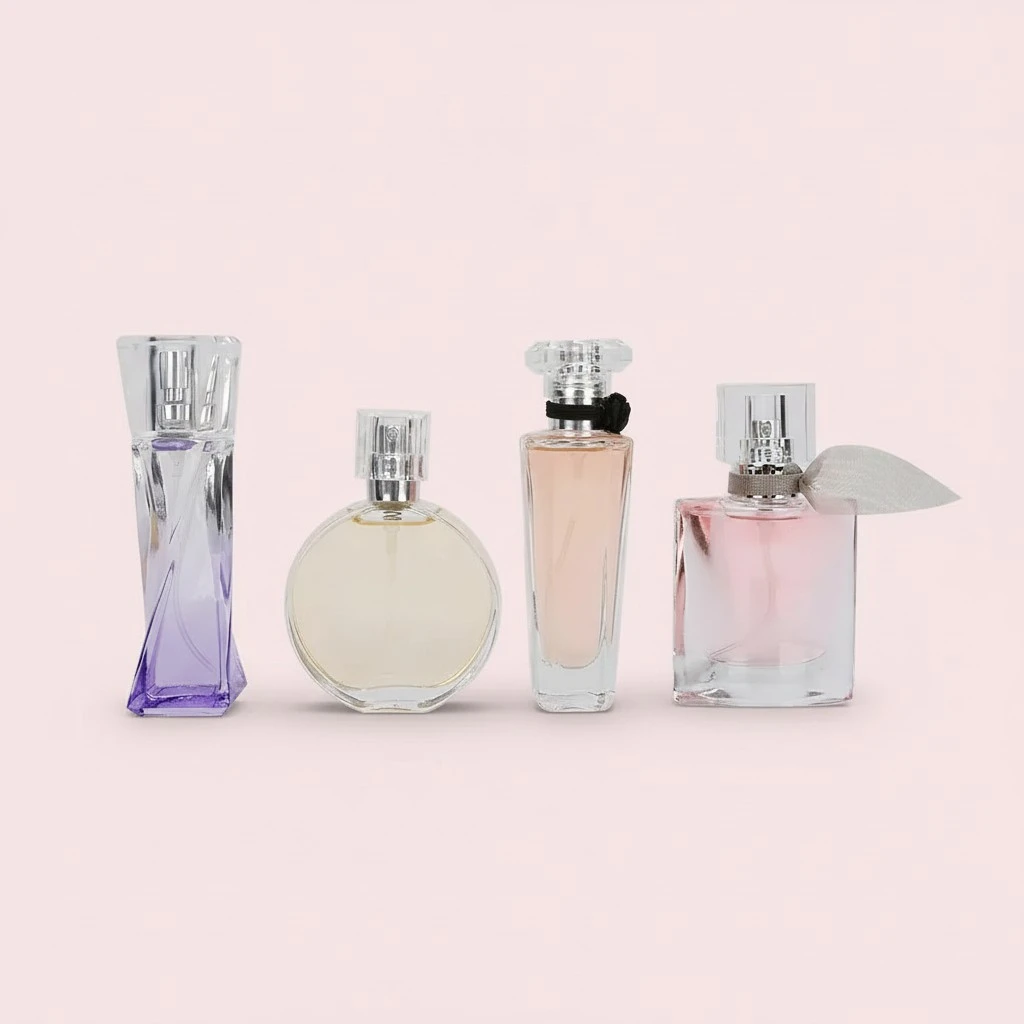 4pcs Lady Perfume Set Long??Lasting Atomizer Female Perfume Flower Fragrance Gift