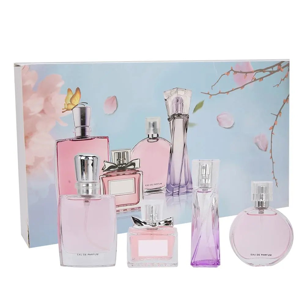 4pcs Lady Perfume Set 25ml Long??lasting Atomizer Charm Fruity Fragrance Perfume with Gift Box