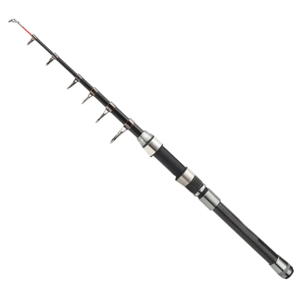 Multi-Functional Telescopic Fishing Rod Portable Travel Carbon Fiber Fishing Pole(2.1 )