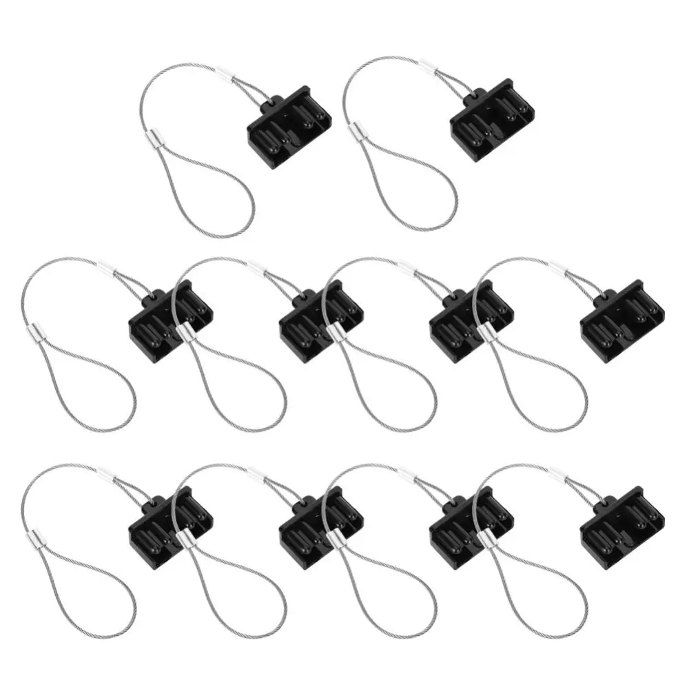 10Pcs Black Forklift Connector Dust Cap Hardware Accessory Hard Texture Plastic 50A