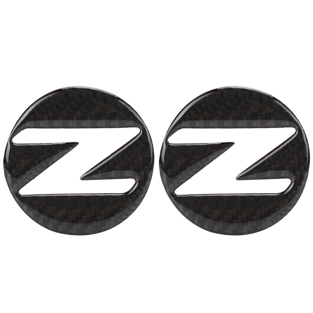 Carbon Fiber Z Marker Decoration Badge Emblem Trim Fit for Nissan 350Z Z33 370Z Z34 COUPE(2PCS Side Fender Stickers )