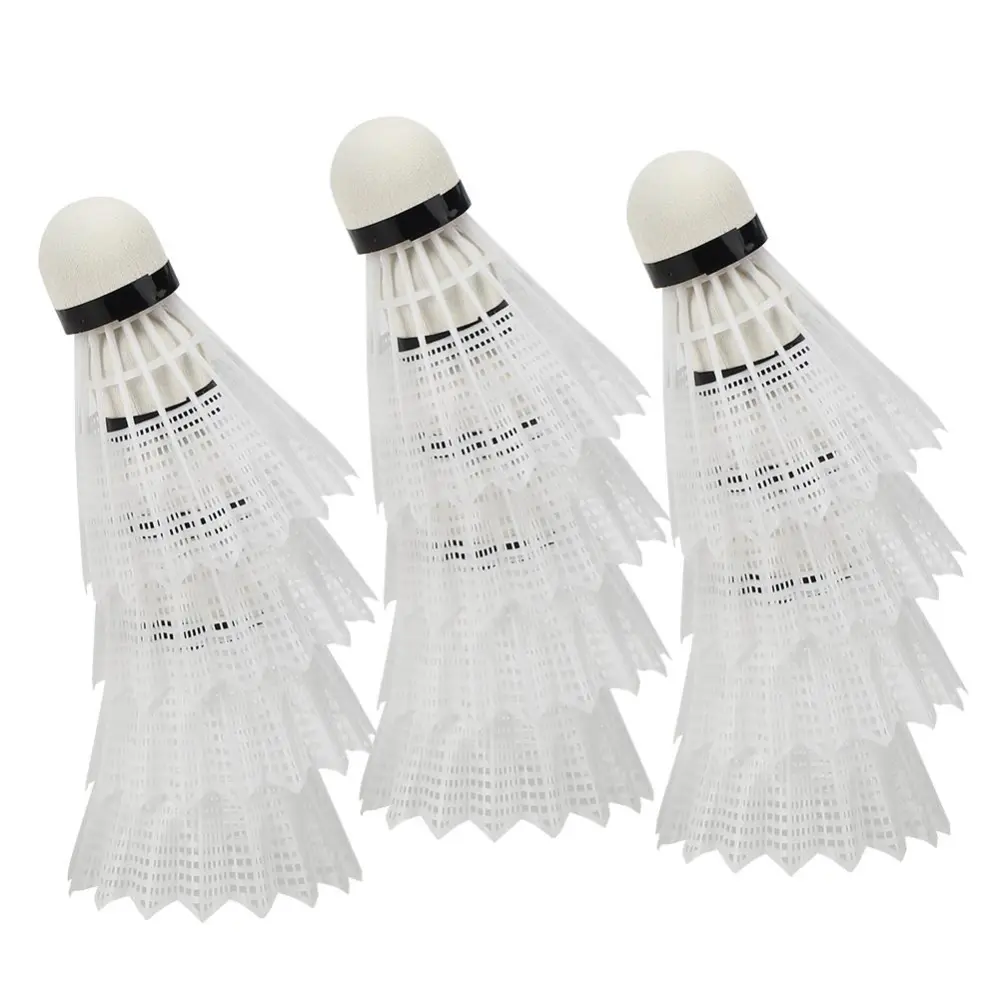 12PCS Advanced Nylon Feather Sports Badminton Composite Cork Ballhead Training Shuttlecock(Badminton )