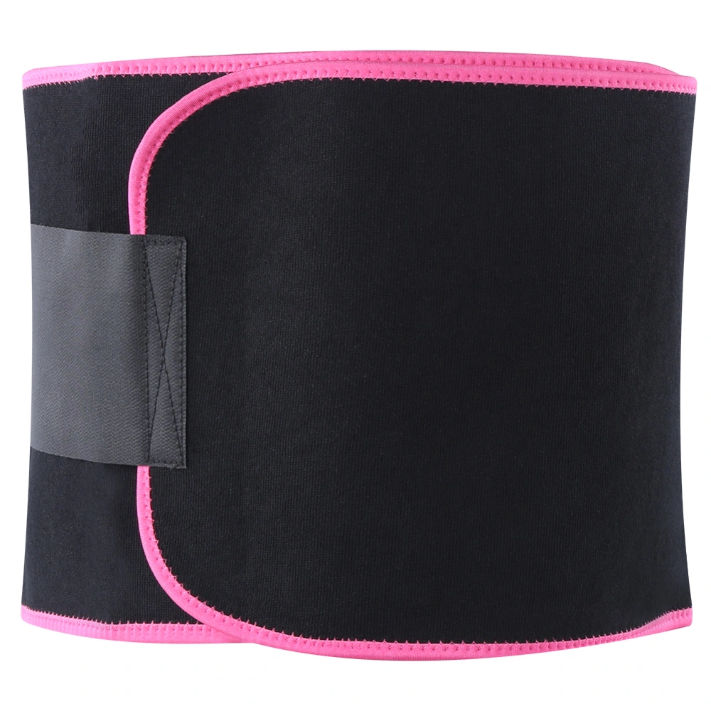 Fitness Slimming Waist Shaper Body Support Waist Trainer Adjustable Waist Belt for Sport(S: 20x105cm/7.9x41.3in Pink)