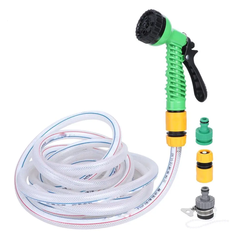 Watering Kit Gardening Household Water Spray Irrigation Car Wash Telescopic Flexible Hose Set