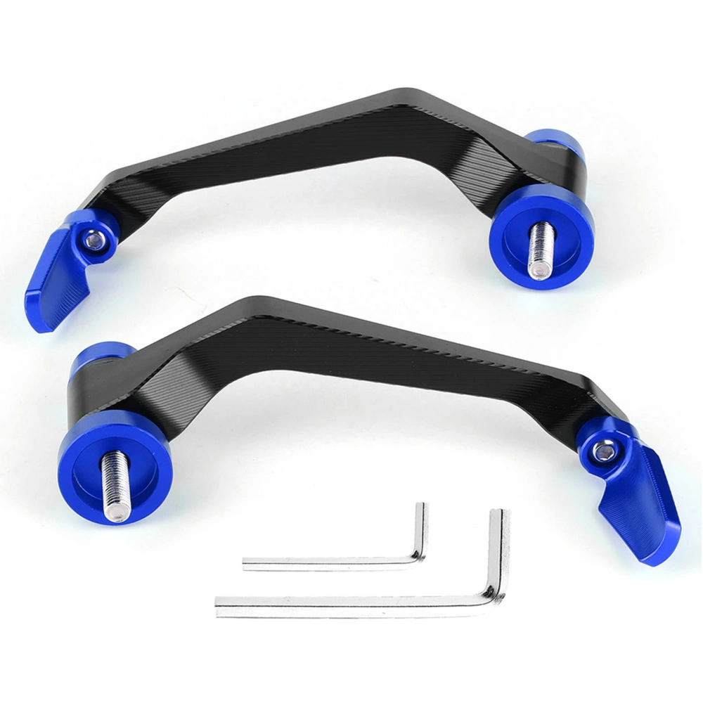 Aluminum Alloy Brake Clutch Levers Guard Universal Handlebar Grips Protector for Motorcycle(Blue )