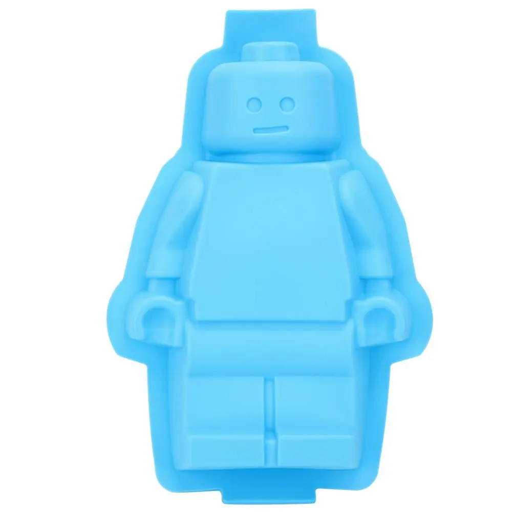 Robot Shaped Silicone Mold Ice Cubes Mold Chocolate Fondant Cake Mould DIY Making Tool