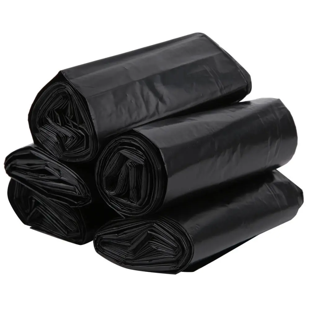 75PCS/5 Rolls Black Thicken Dog Waste Bags Disposable Garbage Trash Cleaning Bag for Pet Supplies