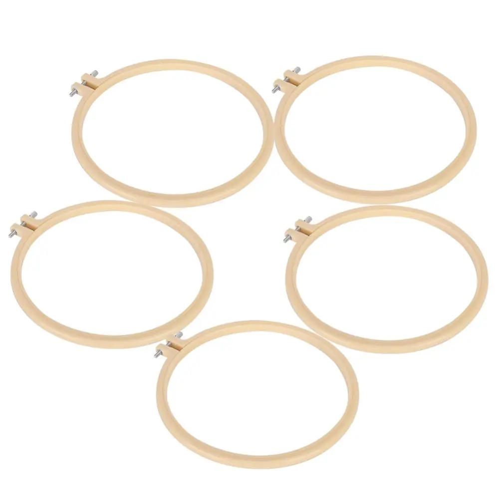 5Pcs Embroidery Hoops Cross Stitch Frame Circle Embroidery Stretch Clip Sewing Tools