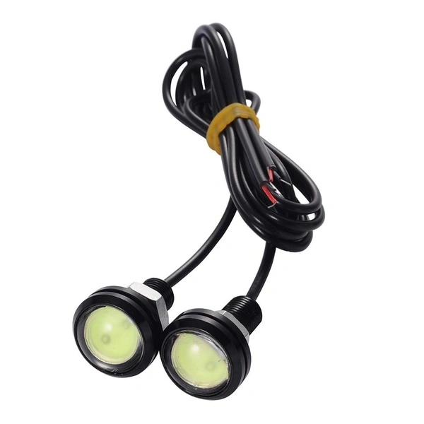 1 Pcs 18MM 9W Car LED Eagle Eye Light Reversing Light Waterproof Daytime Running Light (Yellow)