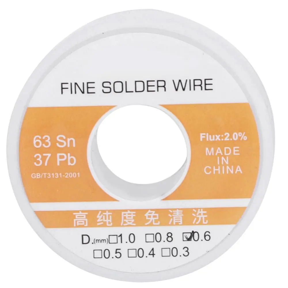 Tin Wire Contains Flux No Cleaning Soldering Iron Welding Accessories 0.6mm for Electrical