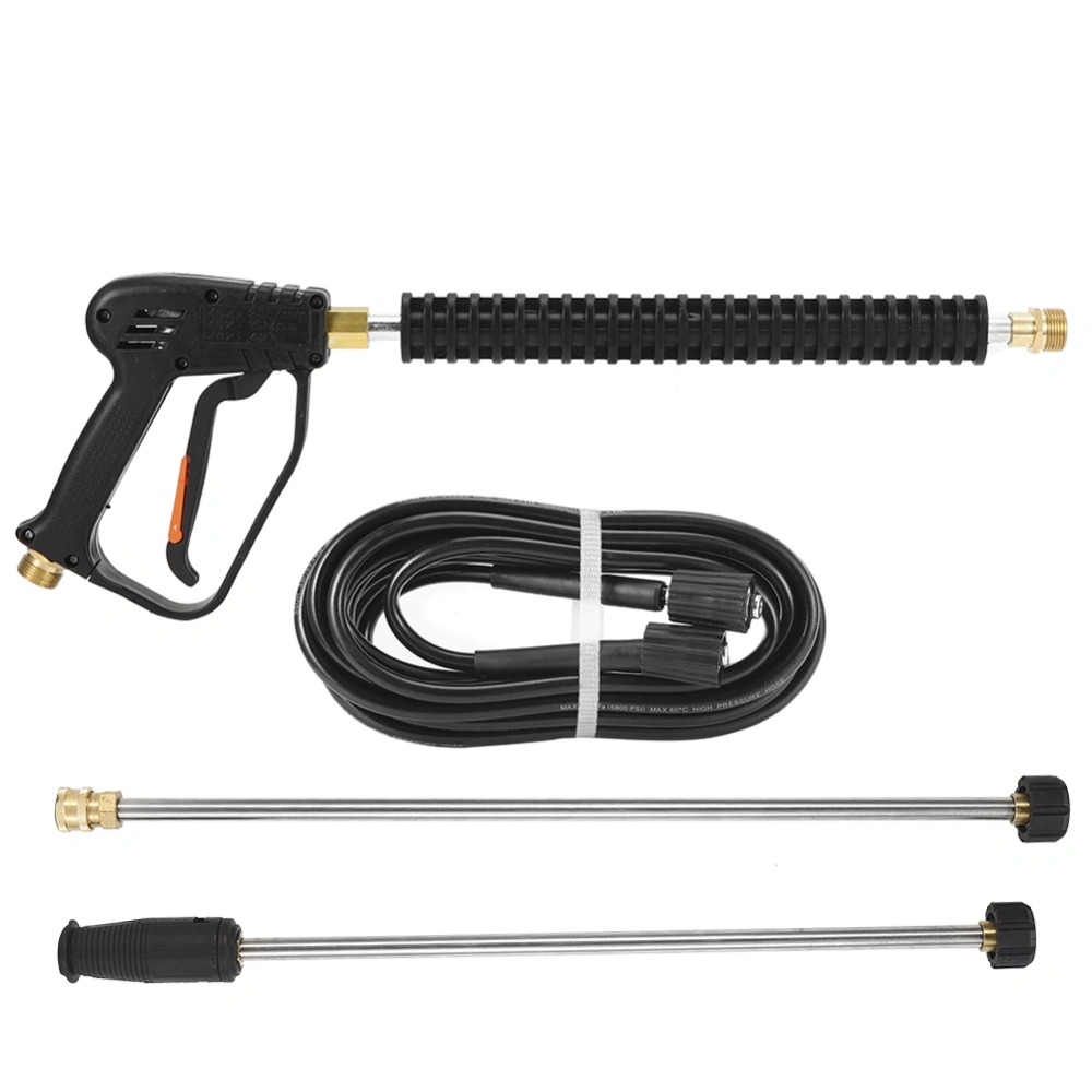 High Pressure Water Spray Gun Car Washer 3000psi Washing Machine with 2 Extension Rods 8m Hose