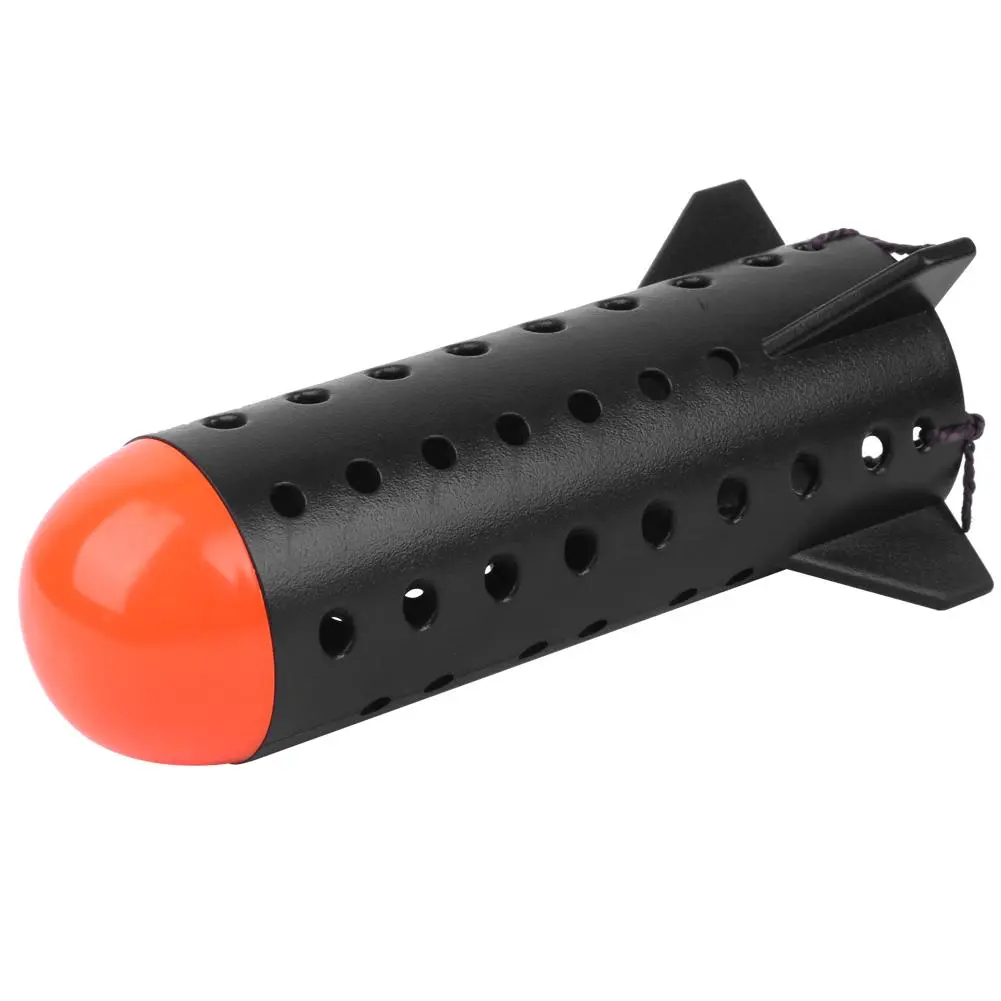 Sea Boat Fish Feeding Lure Trap Plastic Black Fishing Feeder Bait Cage Tackle Accessory
