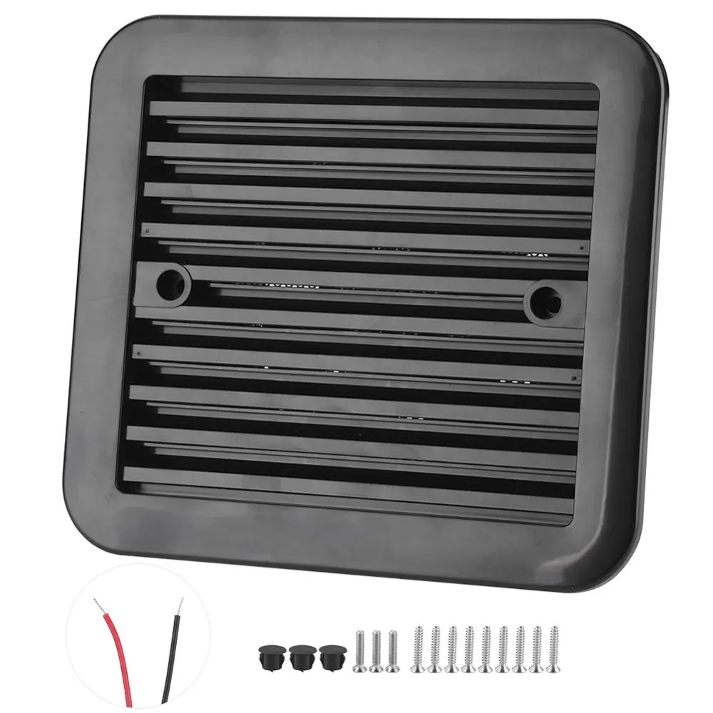 24V Side Air Vent Ventilation One&#8209;Way Exhaust Blade Fan Low Noise for Car RV Trailer SUV