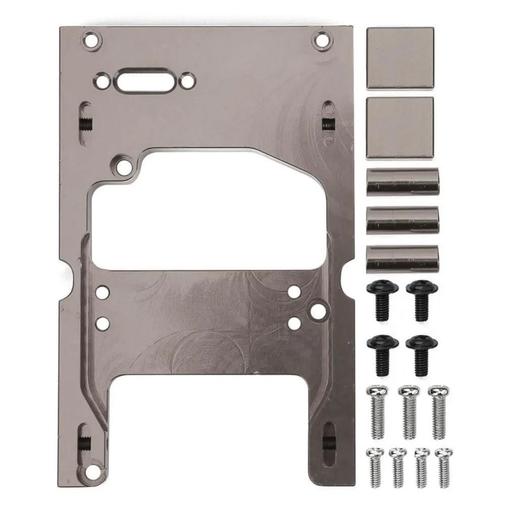 For WPL System 1:16 RC Car Metal Steering Engine Servo Fixing Base Mount Bracket(titanium )