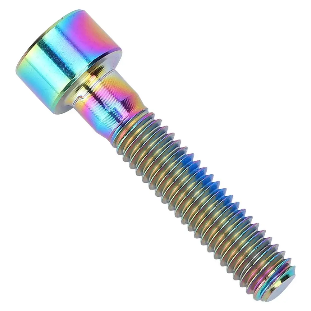 Mountain Bike Titanium Alloy Stem Screw Road Bicycle Headset Cover Lengthen Fixed Colorful